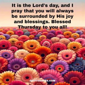 It is the Lord's day, and I pray that you will always be surrounded by His joy and blessings. Blessed Thursday to you all!