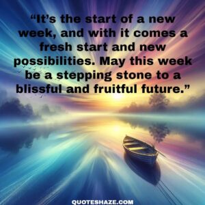 it’s the start of a new week, and with it comes a fresh start and new possibilities. may this week be a stepping stone to a blissful and fruitful future