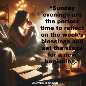 sunday evenings are the perfect time to reflect on the week’s blessings and set the stage for a new beginning