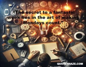 the secret to a fantastic week lies in the art of making Mondays count