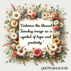 Embrace the blessed Tuesday image as a symbol of hope and positivity