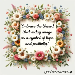 Embrace the blessed Wednesday image as a symbol of hope and positivity