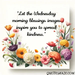 Let the Wednesday morning blessings images inspire you to spread kindness