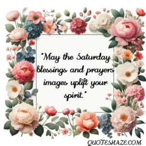 May the Saturday blessings and prayers images uplift your spirit