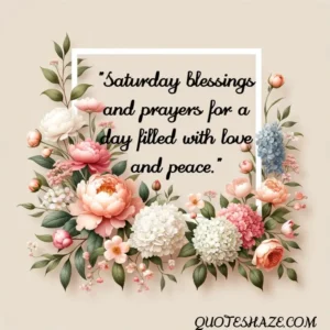 Saturday blessings and prayers for a day filled with love and peace