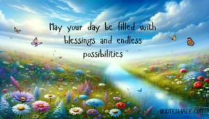 May your day be filled with blessings and endless possibilities