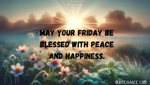May your Friday be blessed with peace and happiness.