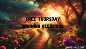free thursday morning blessings