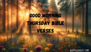 good morning thursday bible verses