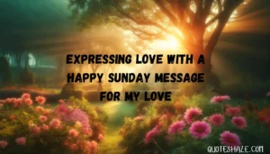 happy sunday message for my love