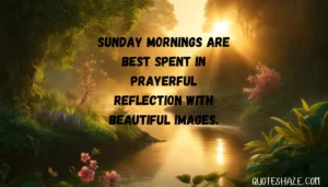 sunday mornings are best spent in prayerful reflection with beautiful images.