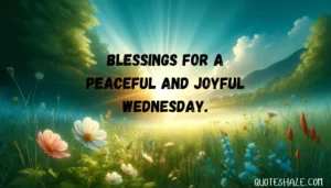 blessings for a peaceful and joyful wednesday.